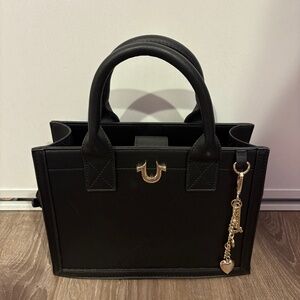 true religion black purse